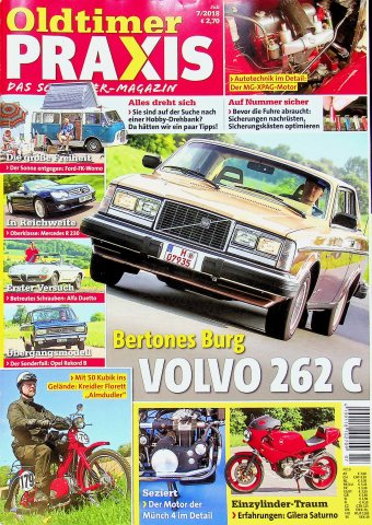 Deckblatt Oldtimer Praxis (07/2018)
